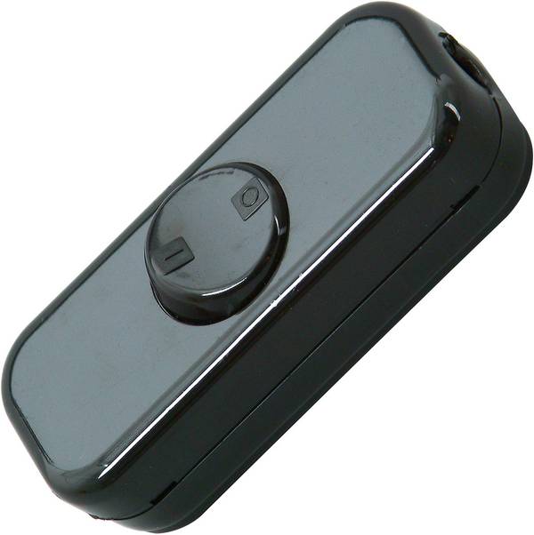 Kopp 193605002 Interruttore a filo passante  Nero 1 x Off / On 10 A  Potenza di commutazione (max) 2500 W 1 pz.
