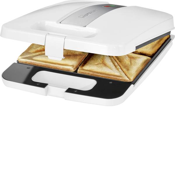 Tostiere - Piastra per sandwich Clatronic ST3629 Bianco-Argento - Tostiere - Piastra per sandwich Clatronic ST3629 Bianco-Argento -