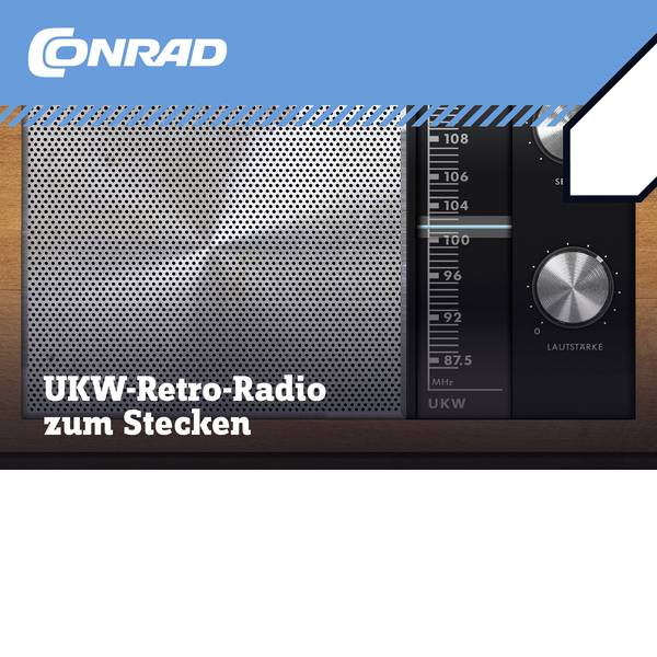 Kit esperimenti e pacchetti di apprendimento - Conrad Components 10196 UKW-Radio bouwpakket Radio Retrò - Kit esperimenti e pacchetti di apprendimento - Conrad Components 10196 UKW-Radio bouwpakket Radio Retrò -