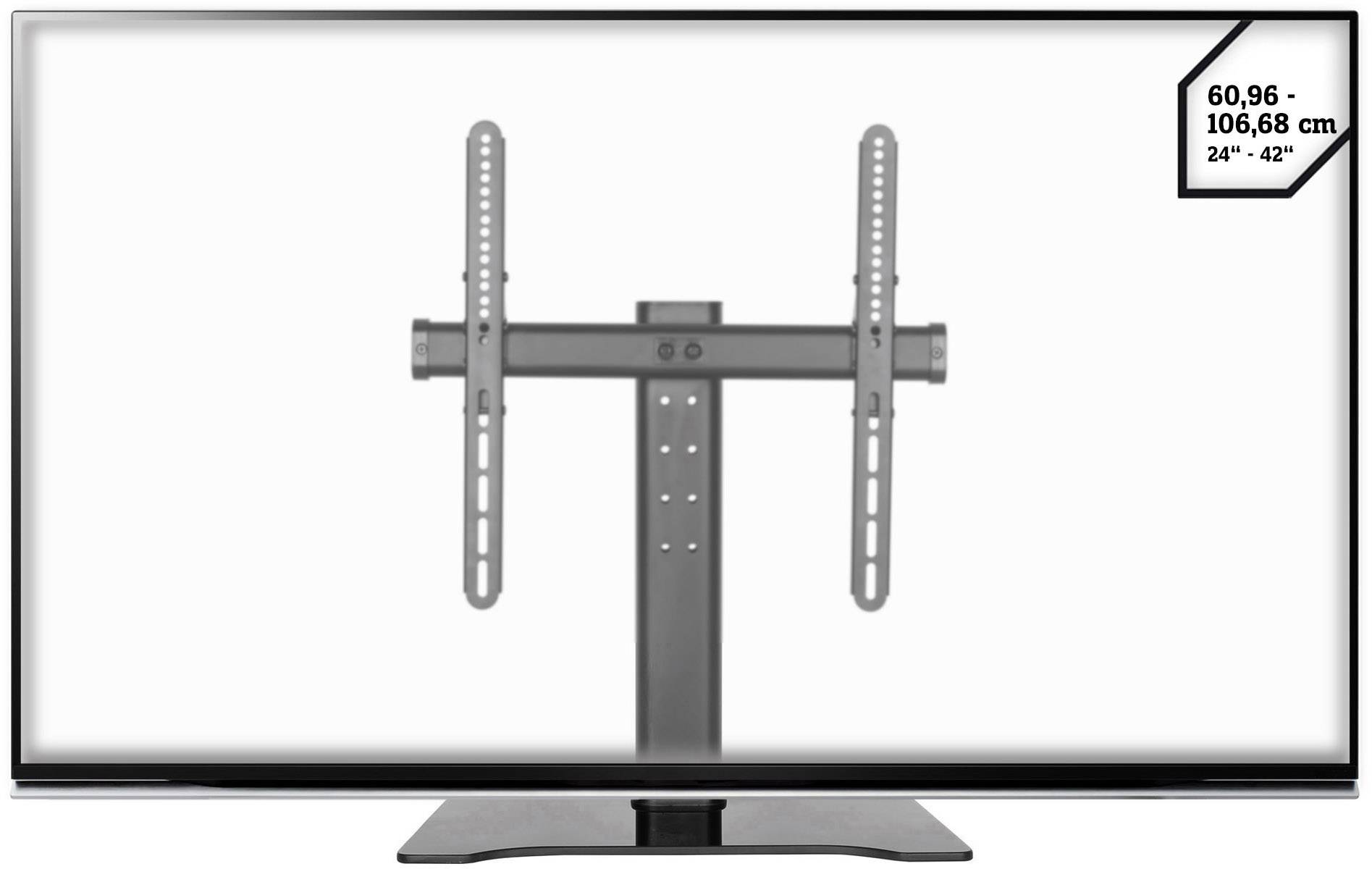 SpeaKa Professional SP-TT-01 Piedistallo per TV 61 cm (24") - 106,7 cm (42") Fisso, Regolabile in altezza