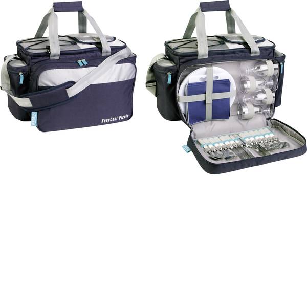Contenitori refrigeranti - Ezetil Travel in Style 34 Picnic Bag Borsa termica Passivo Navy, Argento 34 l - Contenitori refrigeranti - Ezetil Travel in Style 34 Picnic Bag Borsa termica Passivo Navy, Argento 34 l -