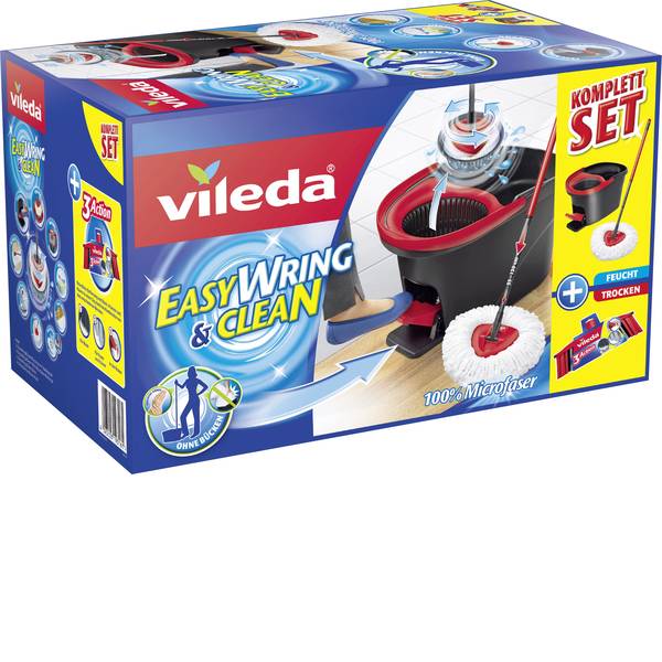 Pulizia dei pavimenti e accessori - Mocio Vileda Easy Wring & Clean kit completo con scopa 3 Action - Pulizia dei pavimenti e accessori - Mocio Vileda Easy Wring & Clean kit completo con scopa 3 Action -