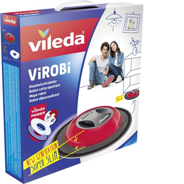 Robot aspirapolvere e lavapavimenti - Robot catturapolvere Vileda ViRobi 149932 - Robot aspirapolvere e lavapavimenti - Robot catturapolvere Vileda ViRobi 149932 -