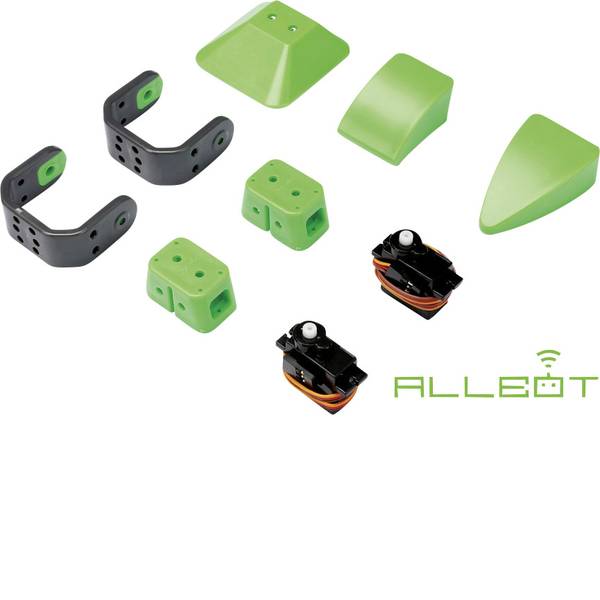 Robot in kit di montaggio - Velleman Robot in kit da montare ALLBOT®-Option Bein mit 2 Servos VR012 KIT da costruire, Componente sfuso VR012 - Robot in kit di montaggio - Velleman Robot in kit da montare ALLBOT®-Option Bein mit 2 Servos VR012 KIT da costruire, Componente sfuso VR012 -