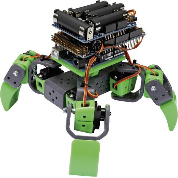 Robot in kit di montaggio - Velleman Robot in kit da montare ALLBOT® mit vier Beinen VR408 KIT da costruire VR408 - Robot in kit di montaggio - Velleman Robot in kit da montare ALLBOT® mit vier Beinen VR408 KIT da costruire VR408 -