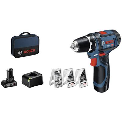 Bosch Professional GSR 12V-15 0615990G6L Trapano avvitatore a batteria  12 V 2 Ah, 4 Ah Li-Ion incl. seconda batteria, i