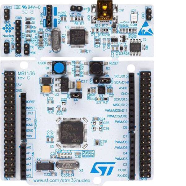 Kit e schede microcontroller MCU - STMicroelectronics Scheda di sviluppo NUCLEO-F401RE STM32 F4 Series - Kit e schede microcontroller MCU - STMicroelectronics Scheda di sviluppo NUCLEO-F401RE STM32 F4 Series -