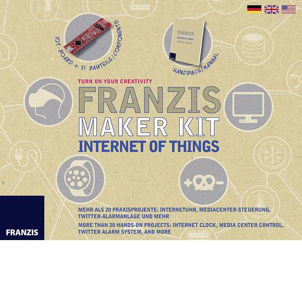 Kit esperimenti e pacchetti di apprendimento - Franzis Verlag 65316 Maker Kit Internet of Things Kit per i Makers da 14 anni - Kit esperimenti e pacchetti di apprendimento - Franzis Verlag 65316 Maker Kit Internet of Things Kit per i Makers da 14 anni -