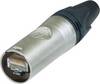Neutrik NE8MX6 EtherCON RJ45 CAT6 connettore A NE8MX6 Spina dritta Poli: 8P8C Numero di poli 8P8C Nickel 1 pz.