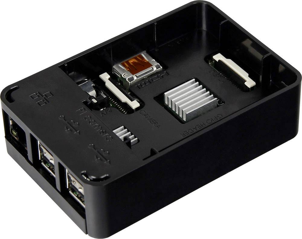 Renkforce Advanced Set Raspberry Pi® 3 B 1 GB 4 x 1.2 GHz incl. cavo di alimentazione, incl. custodia, incl. Noobs OS, i-3