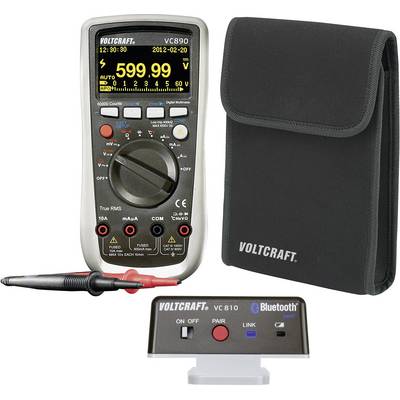 VOLTCRAFT VC890 OLED Multimetro portatile digitale Display OLED, Data logger CAT III 1000 V, CAT IV 600 V Display (Count-0