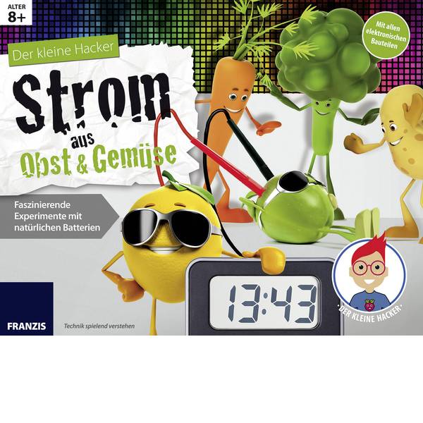Kit esperimenti e pacchetti di apprendimento - Franzis Verlag 65252 Der kleine Hacker: Strom aus Obst & Gemüse Scatola per esperimenti - Kit esperimenti e pacchetti di apprendimento - Franzis Verlag 65252 Der kleine Hacker: Strom aus Obst & Gemüse Scatola per esperimenti -