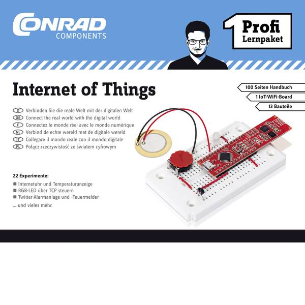 Kit esperimenti e pacchetti di apprendimento - Conrad Components 10215 Profi Lernpaket Internet of Things Pacchetto di apprendimento da 14 anni - Kit esperimenti e pacchetti di apprendimento - Conrad Components 10215 Profi Lernpaket Internet of Things Pacchetto di apprendimento da 14 anni -