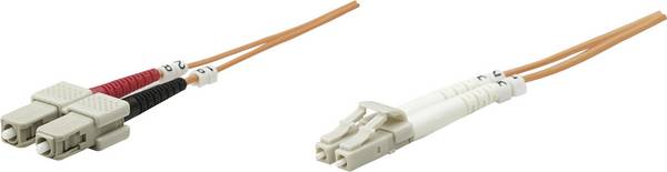 Intellinet 471251 Fibra ottica Fibra ottica Cavo 1.00 m Arancione [1x Spina LC - 1x Spina SC] 62,5/125 µ Multimode OM1