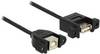 DeLOCK - USB-Adapter - USB Typ B, 4-polig (W) - USB (W) - 25cm (USB/USB2.0) - Schwarz (85107)