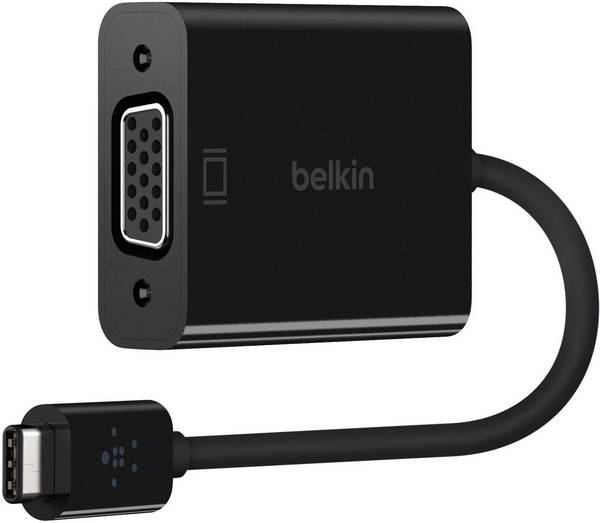Belkin F2CU037btBLK USB / VGA Adattatore [1x spina USB-C® - 1x Presa VGA] Nero  15.00 cm