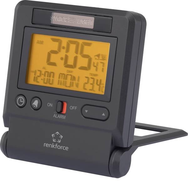 Sveglie - Renkforce C8412 Radiocontrollato Sveglia Antracite Tempi di allarme 1 - Sveglie - Renkforce C8412 Radiocontrollato Sveglia Antracite Tempi di allarme 1 -