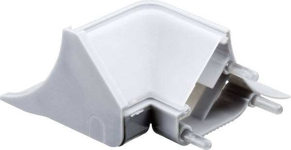 Paulmann 70441 Connettore angolato per profilo, angolo esterno Plastica (L x L) 4.9 cm x 4.9 cm Imballo 2 pz.