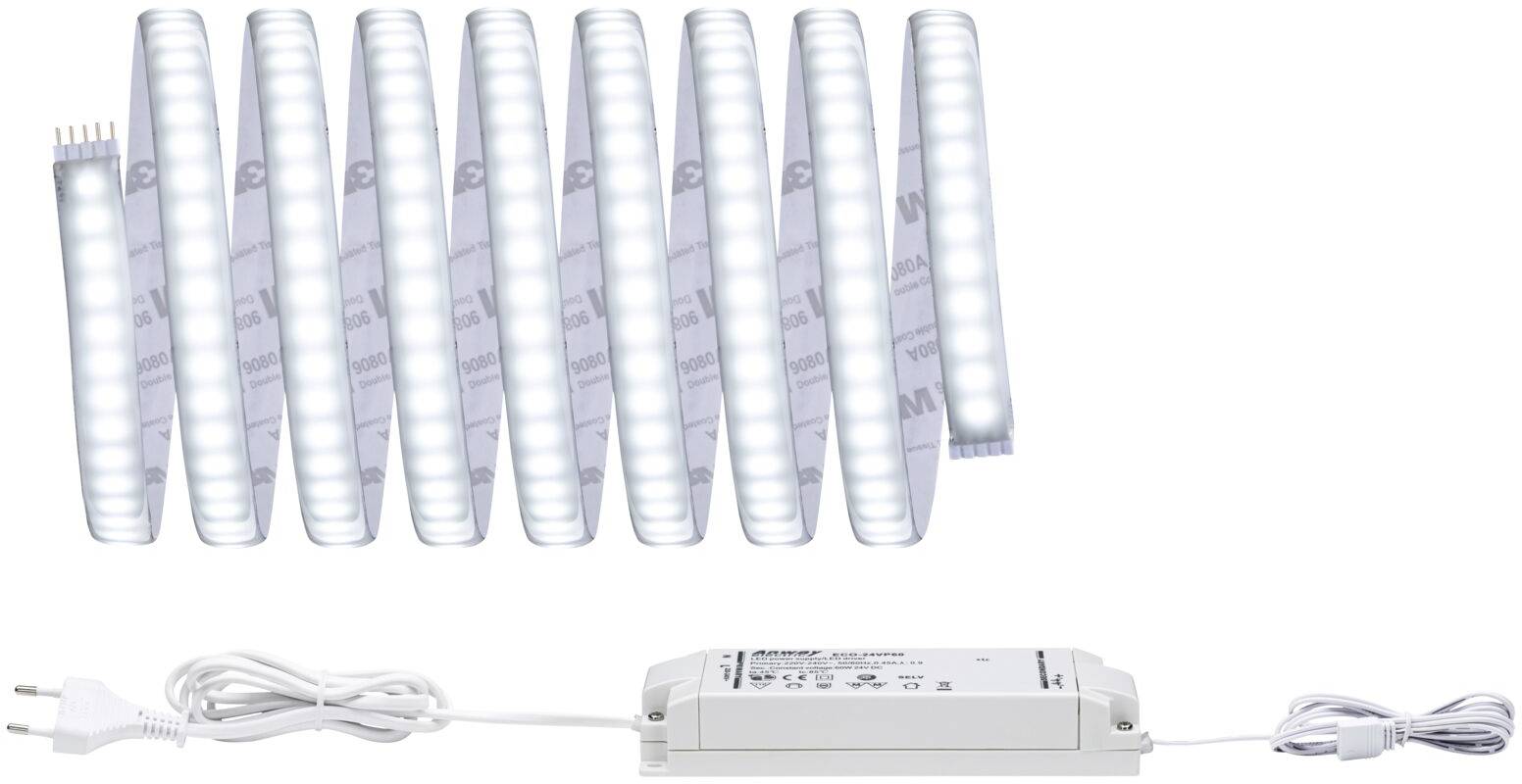 Paulmann MaxLED 1000 70669 Kit base striscia LED con spina 24 V 3 m Bianco luce del giorno 1 pz.-0