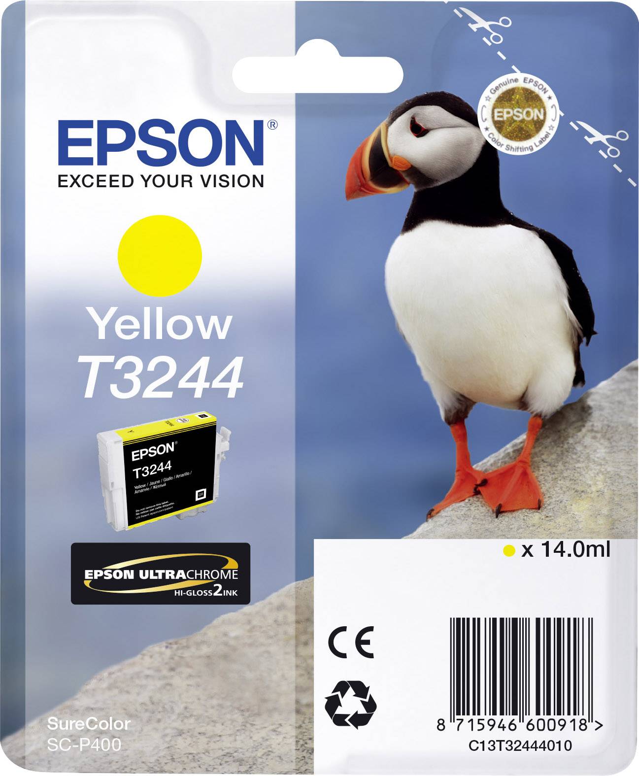 Epson Cartuccia T3244 Originale Giallo C 13 T 32444010
