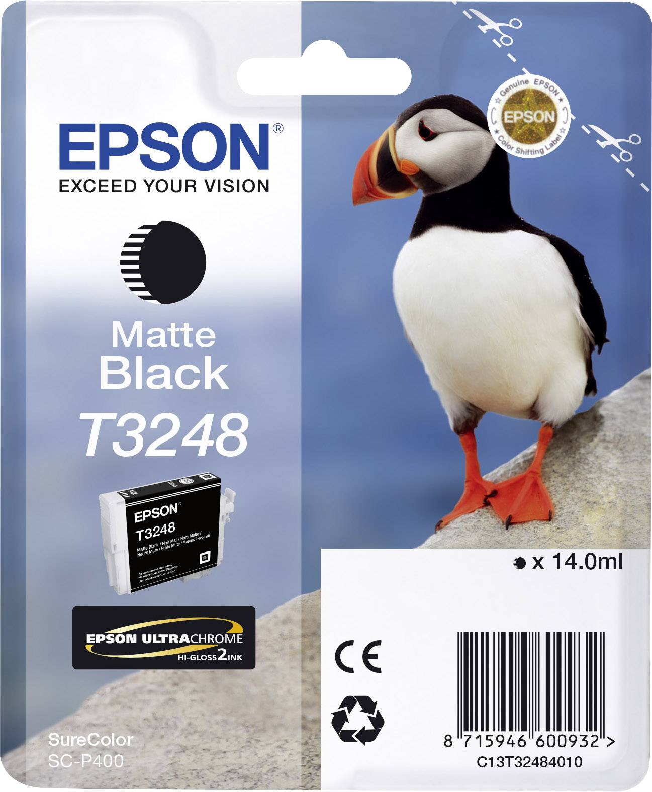 Epson Cartuccia T3248 Originale Nero opaco C 13 T 32484010