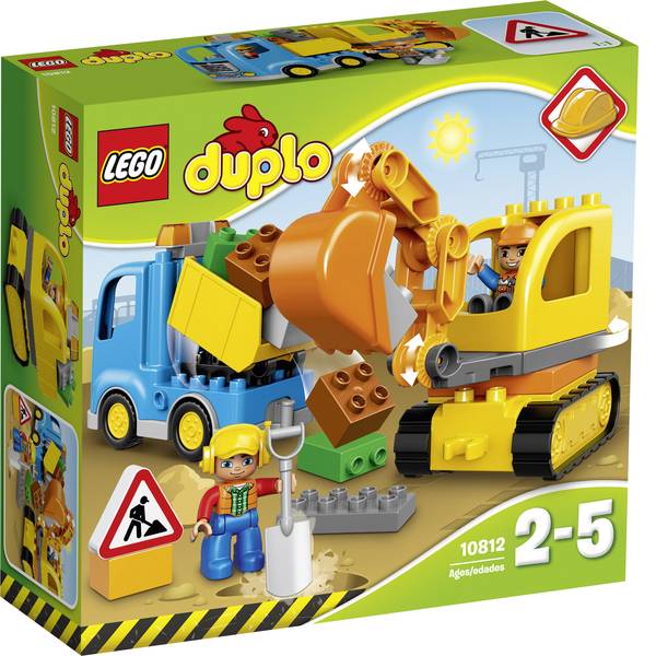 LEGOŽ DUPLO - LEGOŽ DUPLOŽ 10812 Escavatore e autocarro - LEGOŽ DUPLO - LEGOŽ DUPLOŽ 10812 Escavatore e autocarro -