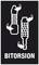 Due chiavi bianche su sfondo nero con la parola 'BITORSION' sotto.