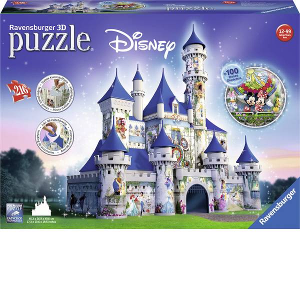 Puzzle - Ravensburger Puzzle 3D Disney lucchetto - Puzzle - Ravensburger Puzzle 3D Disney lucchetto -