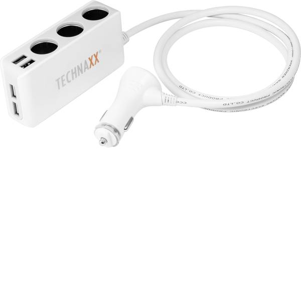 Multiprese per accendisigari - Distributore accendisigari Numero di accendisigari 3 x Interfacce: USB 4 x Portata massima corrente 6.8 A Technaxx 4592 - Multiprese per accendisigari - Distributore accendisigari Numero di accendisigari 3 x Interfacce: USB 4 x Portata massima corrente 6.8 A Technaxx 4592 -