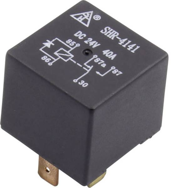 Relè auto - SHR-4141A SHR-24VDC-F-C 5pin Relè per auto 24 V/DC 40 A 1 scambio - Relè auto - SHR-4141A SHR-24VDC-F-C 5pin Relè per auto 24 V/DC 40 A 1 scambio -