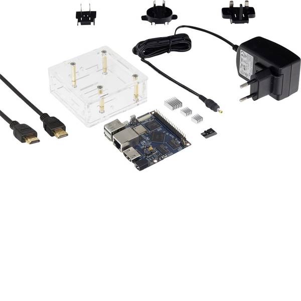 Schede di sviluppo e Single Board Computer - Banana Pi BPI-M2+ BPI-M2+ Starter 1 GB 4 x 1.0 GHz incl. cavo di alimentazione, incl. cavo HDMI, incl. dissipatore, - Schede di sviluppo e Single Board Computer - Banana Pi BPI-M2+ BPI-M2+ Starter 1 GB 4 x 1.0 GHz incl. cavo di alimentazione, incl. cavo HDMI, incl. dissipatore, -