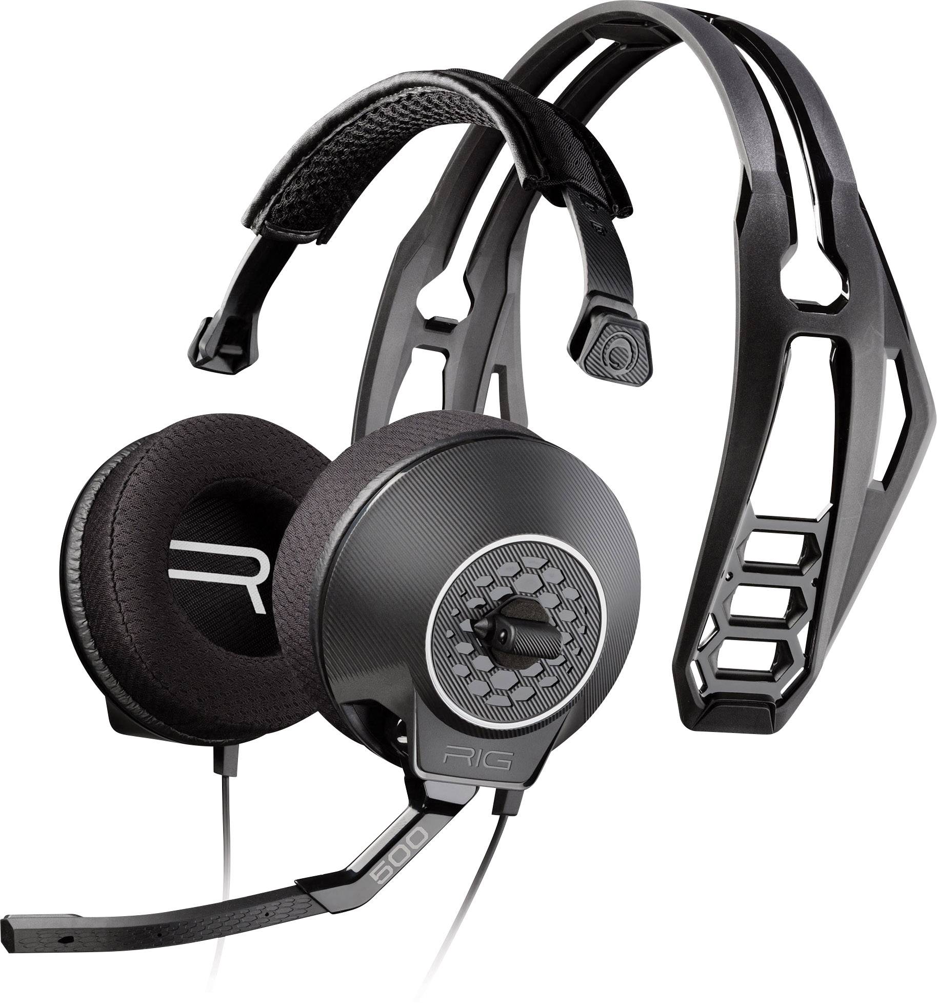 Plantronics Rig 500 Gaming Cuffie Over Ear via cavo Stereo Grigio  (metallizzato) Riduzione del rumore del microfono Muto | Conrad.it
