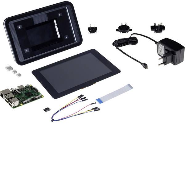 Schede di sviluppo e Single Board Computer - Raspberry Pi® 3 B Touch-PC Set 1 GB 4 x 1.2 GHz incl. display touchscreen, incl. cavo di alimentazione, incl. custodia, - Schede di sviluppo e Single Board Computer - Raspberry Pi® 3 B Touch-PC Set 1 GB 4 x 1.2 GHz incl. display touchscreen, incl. cavo di alimentazione, incl. custodia, -
