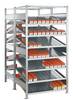 SCHULTE Lagertechnik 13656 Modulo di base per scaffale con piani inclinati 150 kg (L x A x P) 1.06 x 2 x 1.072 m Acciaio zincato Zinco Ripiano in metallo