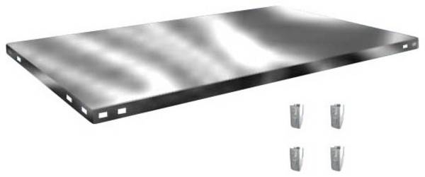 Orion Regalsysteme Z13080L/040 Mensola (L x P) 1300 mm x 800 mm Acciaio zincato Zinco Ripiano in metallo 1 pz.