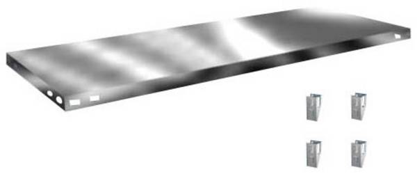 Orion Regalsysteme Z13050S/040 Mensola (L x P) 1300 mm x 500 mm Acciaio zincato Zinco Ripiano in metallo 1 pz.