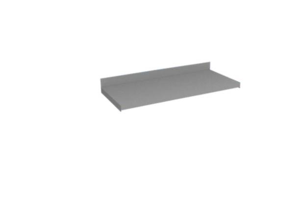 Mensola rettangolare grigia dal design semplice e pulito. Nessun contenuto o decorazione visibile.