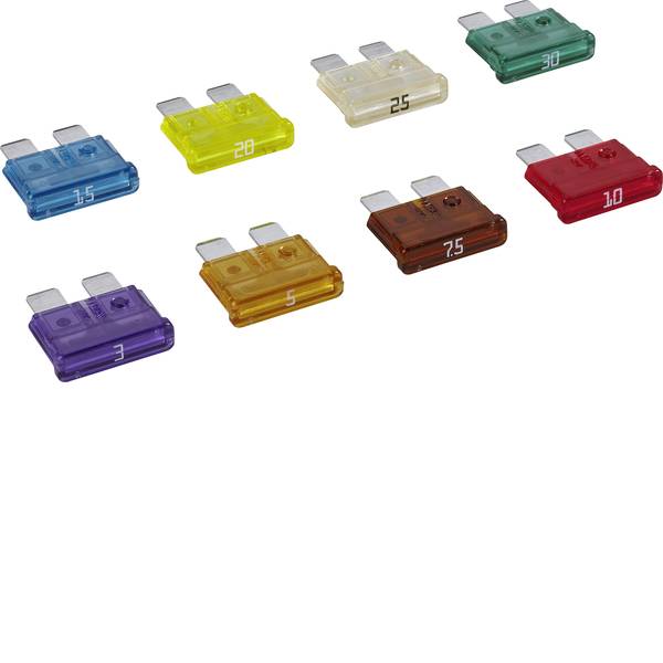 Fusibili per auto - Fusibile piatto standard 3 A, 5 A, 7.5 A, 10 A, 15 A, 20 A, 25 A, 30 A Blu, Rosso, Bianco, Giallo, Verde, Viola, Marrone - Fusibili per auto - Fusibile piatto standard 3 A, 5 A, 7.5 A, 10 A, 15 A, 20 A, 25 A, 30 A Blu, Rosso, Bianco, Giallo, Verde, Viola, Marrone -