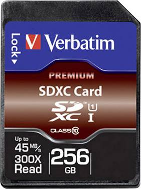 Verbatim Premium Scheda SDXC  256 GB Class 10, UHS-I