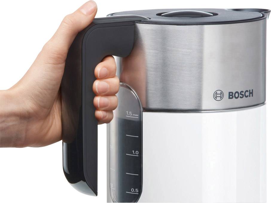 Bosch twk8611p bollitore elettrico 1,5 l 2400 w antracite, acciaio inossidabile, bianco-2