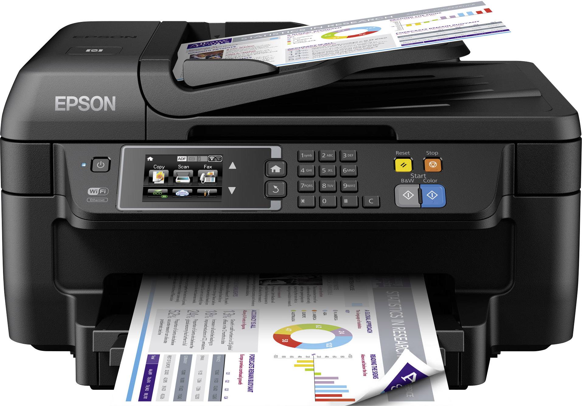 Stampante Multifunzione A Getto Dinchiostro Epson Workforce Wf 2760dwf A4 Stampante Fax 2266