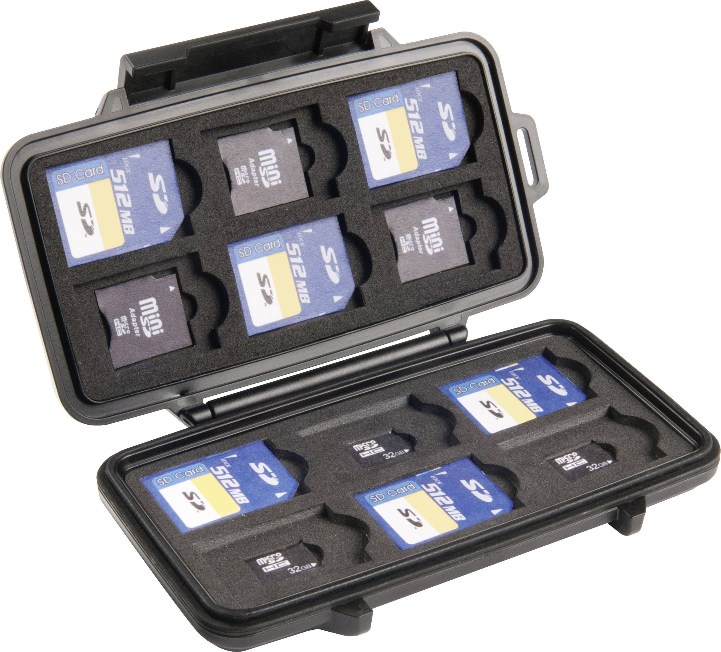 0910-015-110E Astuccio per schede di memoria Scheda SD, Scheda miniSD, Scheda microSD Nero-3
