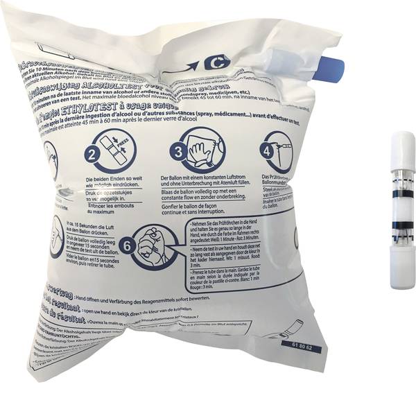 Etilometri - ACE Etilometro Bianco, Blu, Giallo 0.0 fino a 0.5 ‰ Con approvazione NFX - Etilometri - ACE Etilometro Bianco, Blu, Giallo 0.0 fino a 0.5 ‰ Con approvazione NFX -