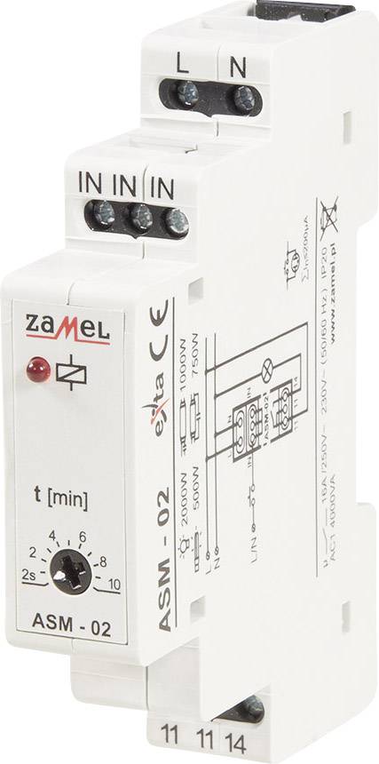 Zamel ASM-01 Relè temporizzatore luci scale Guida DIN 230 V