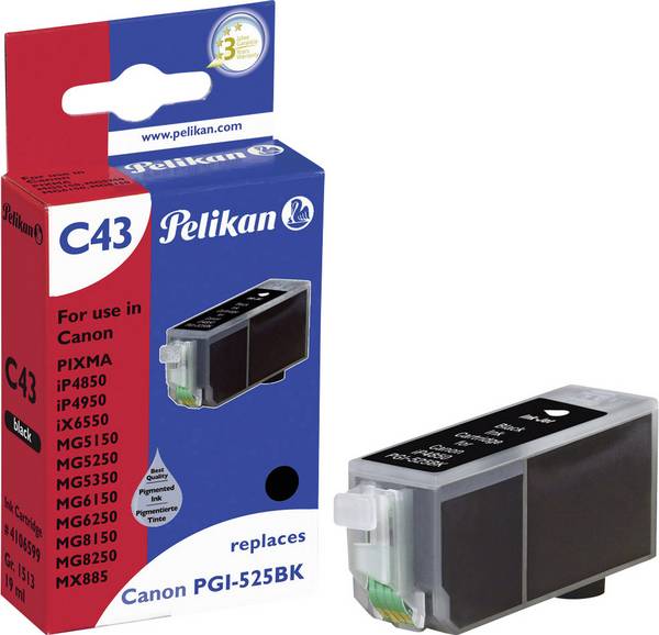 Pelikan C43 Inchiostro a base di pigmento 1 pz Black pigment 19ml 4106599