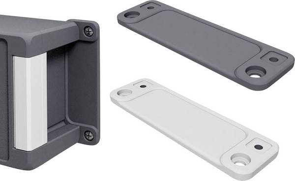 Bopla BA WL 17 7024 00500304 Supporto a muro (L x L x A) 173 x 40 x 8 mm Alluminio Grigio grafite (RAL 7024) 2 pz.