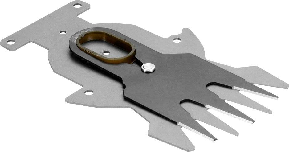 Nell'immagine è raffigurata una piastra metallica multiuso per tetti con diversi fori per viti e un gancio centrale.