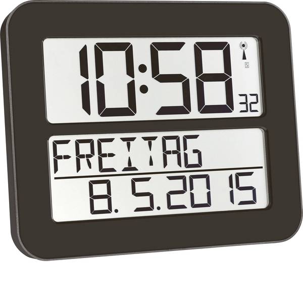 Orologi da parete - TFA 60.4512.01 Radiocontrollato Orologio da parete 258 mm x 212 mm x 30 mm Nero - Orologi da parete - TFA 60.4512.01 Radiocontrollato Orologio da parete 258 mm x 212 mm x 30 mm Nero -
