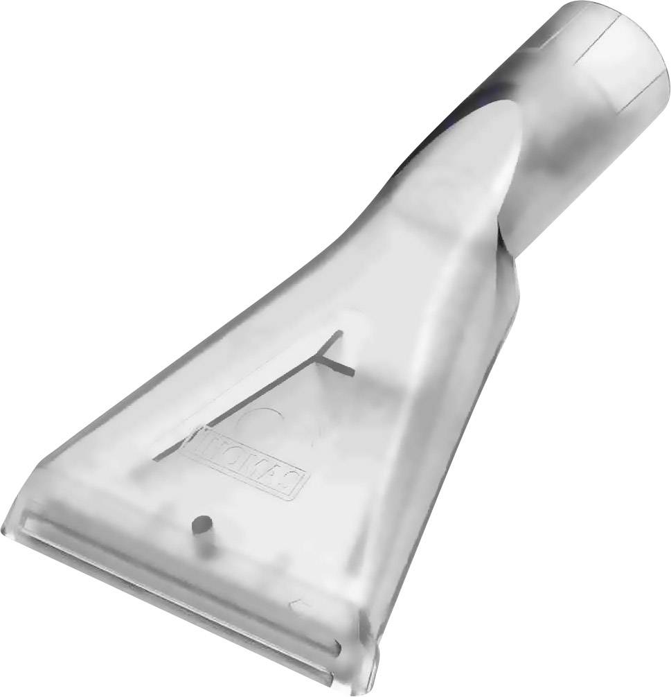Ugello in plastica trasparente con apertura rettangolare, presumibilmente per un dispositivo di pulizia.