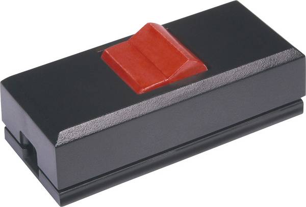 interBär 8075-044.01 Interruttore a filo passante  Nero, Rosso 1 x Off / On 2 A   1 pz.